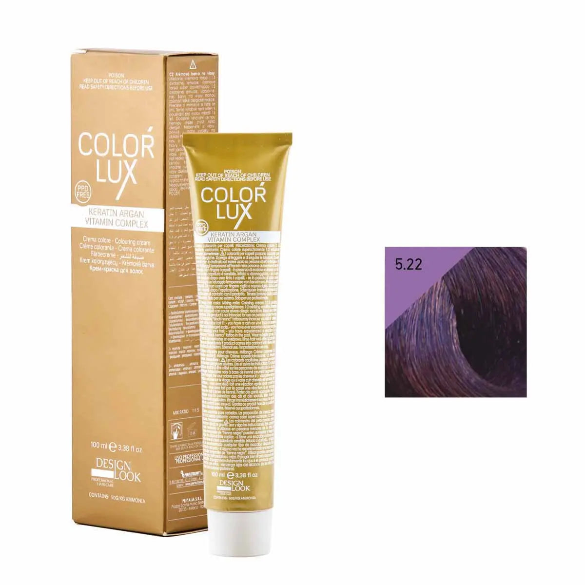 COLOR LUX 5.22 CASTANO CHIARO VIOLA INTENSO 100 ml