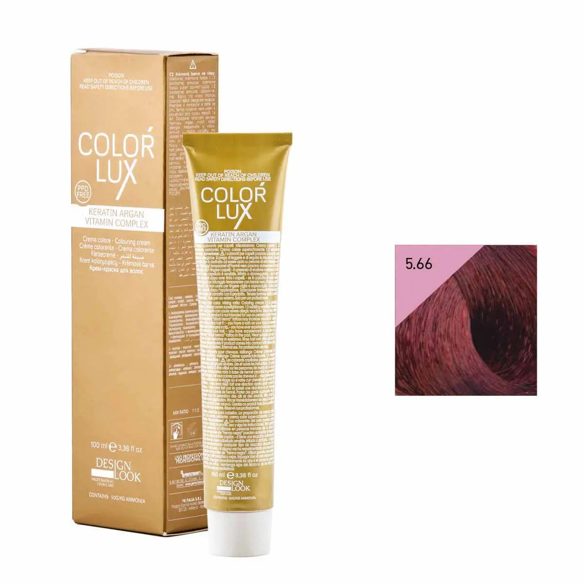 COLOR LUX 5.66 CASTANO CHIARO ROSSO INTENSO 100 ml