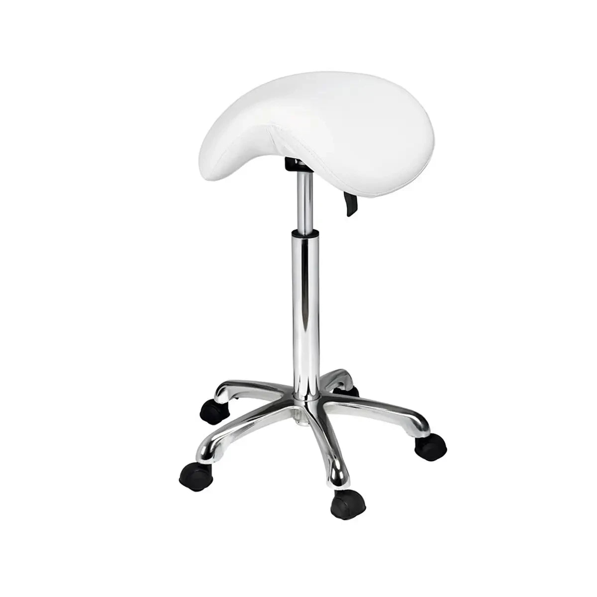 Sgabello girevole Horse Style ideale per trattamenti estetici - bianco