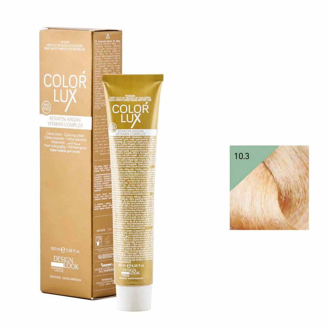 COLOR LUX 10.3 BIONDO PLATINO DORATO 100 ml