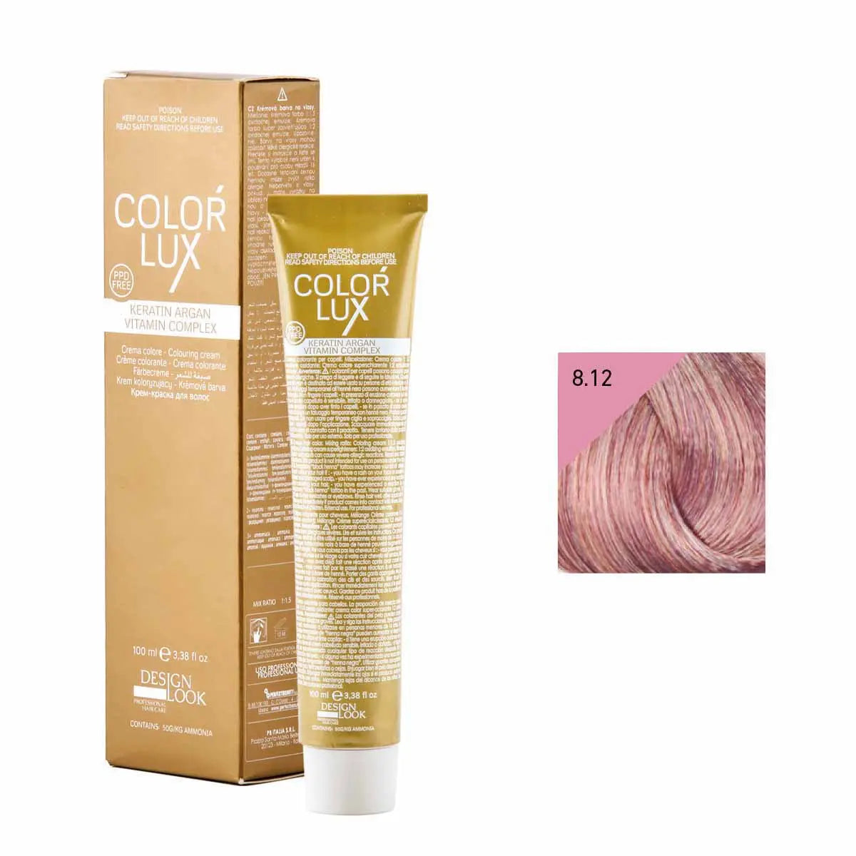 COLOR LUX 8.12 BIONDO CHIARO CENERE VIOLA 100 ml