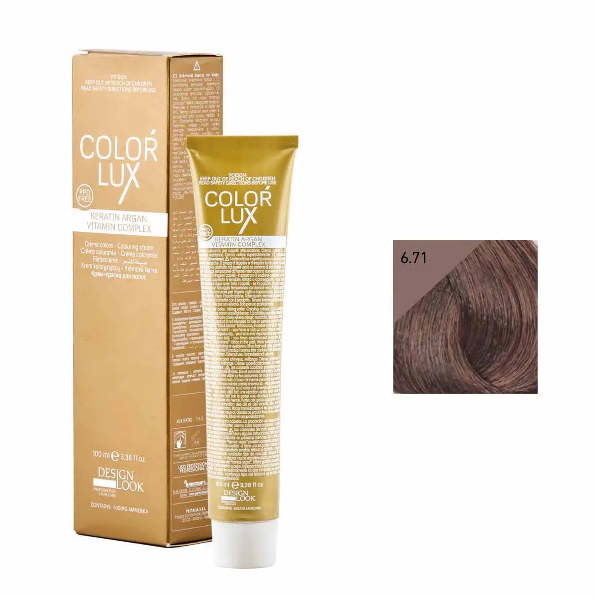 COLOR LUX 6.71 CIOCCOLATO FONDENTE FREDDO 100 ml