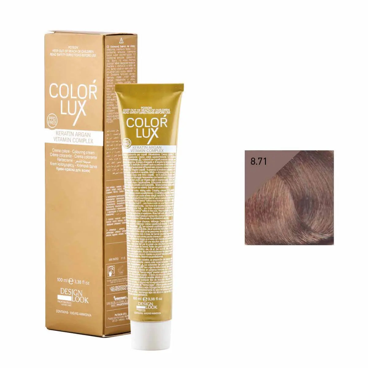 COLOR LUX 8.71 CIOCCOLATO NOCCIOLA FREDDO 100 ml