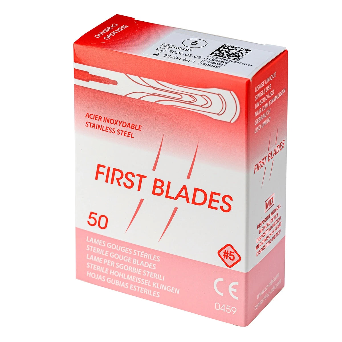 Lama Sgorbia N°5 per Calli Ipercheratosici, Verruche e Fessure - First Blades