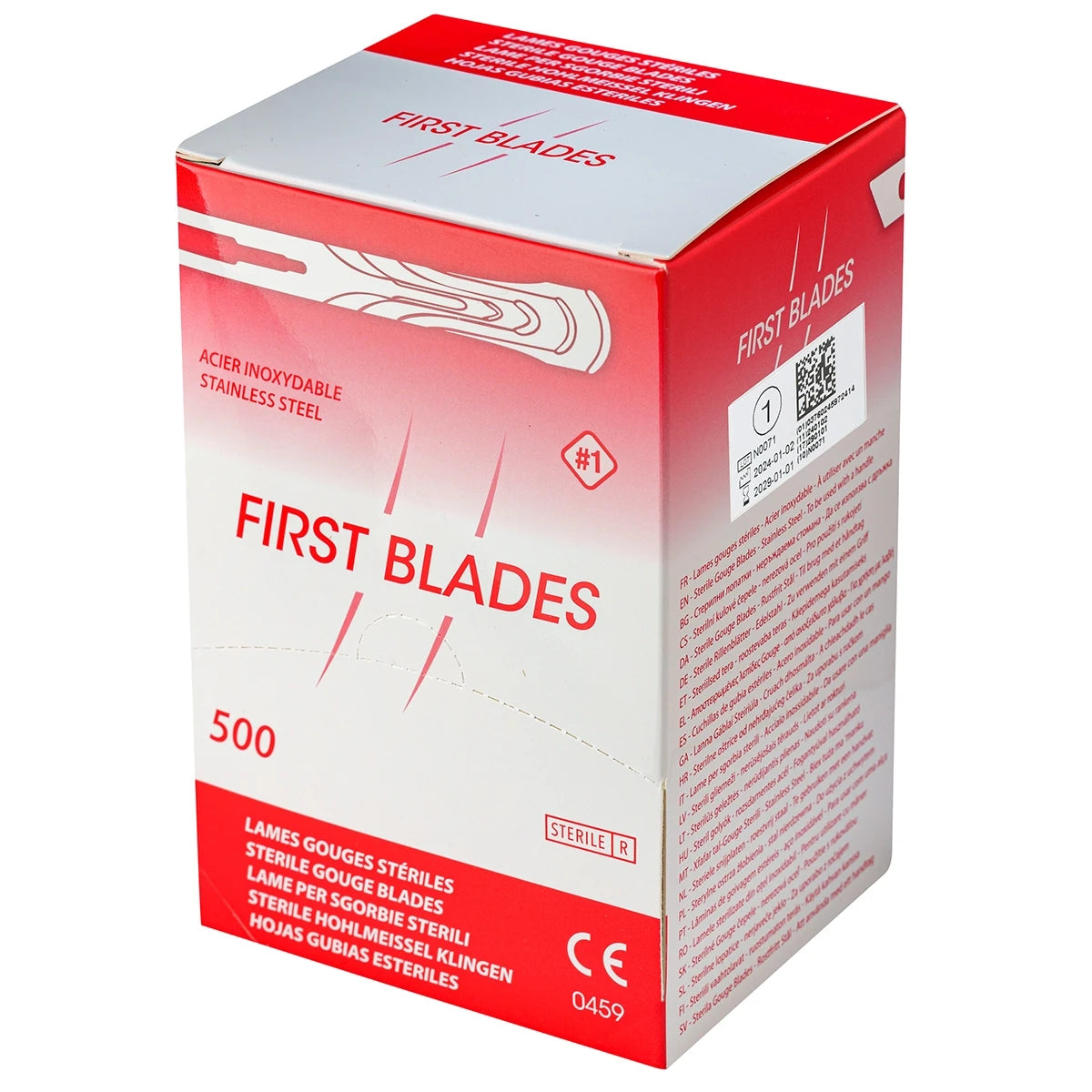 Lama Sgorbia N°1 per Pulizia del Solco Ungueale e Rimozione Calli - First Blades