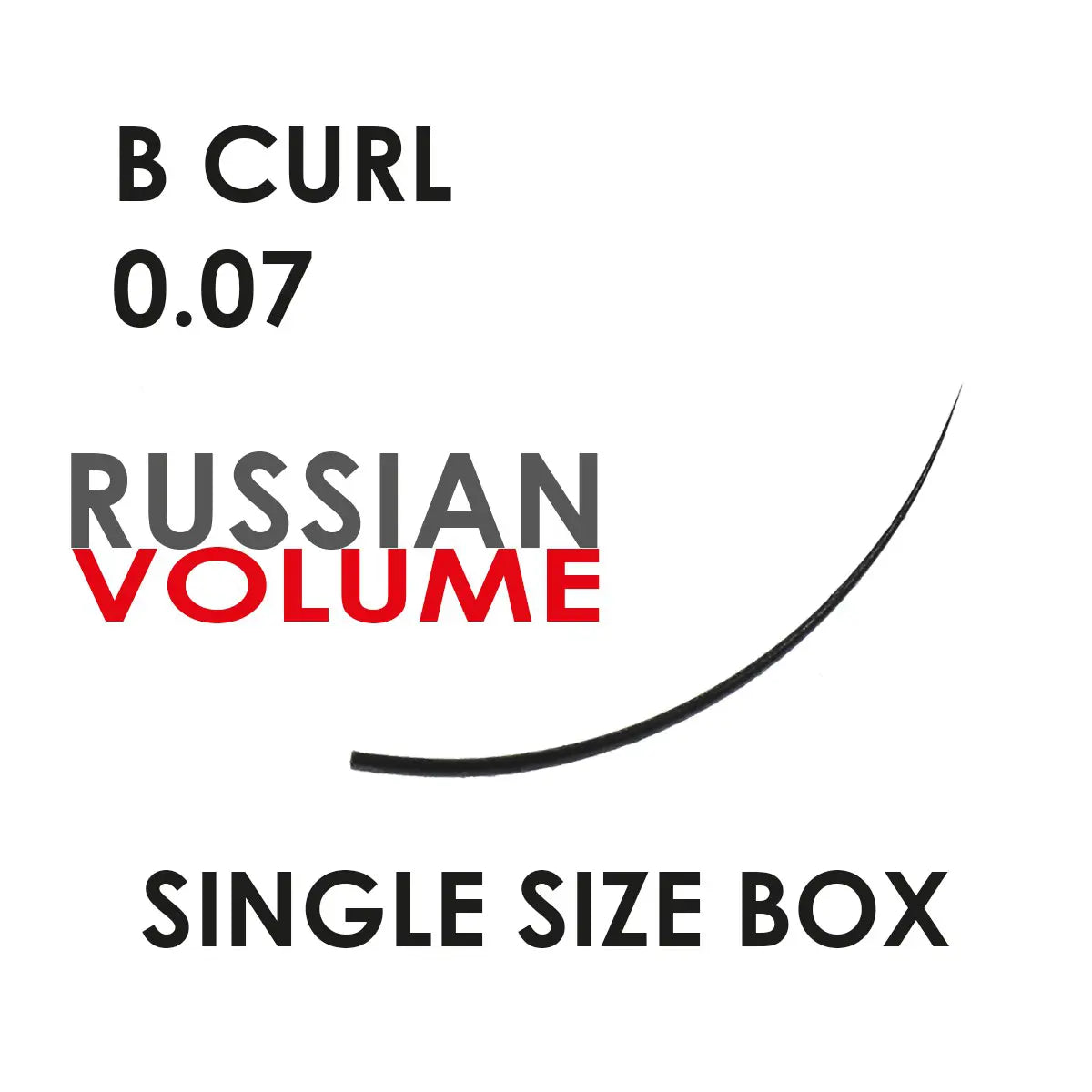 Extensions ciglia in seta - RUSSIAN VOLUME B-CURL